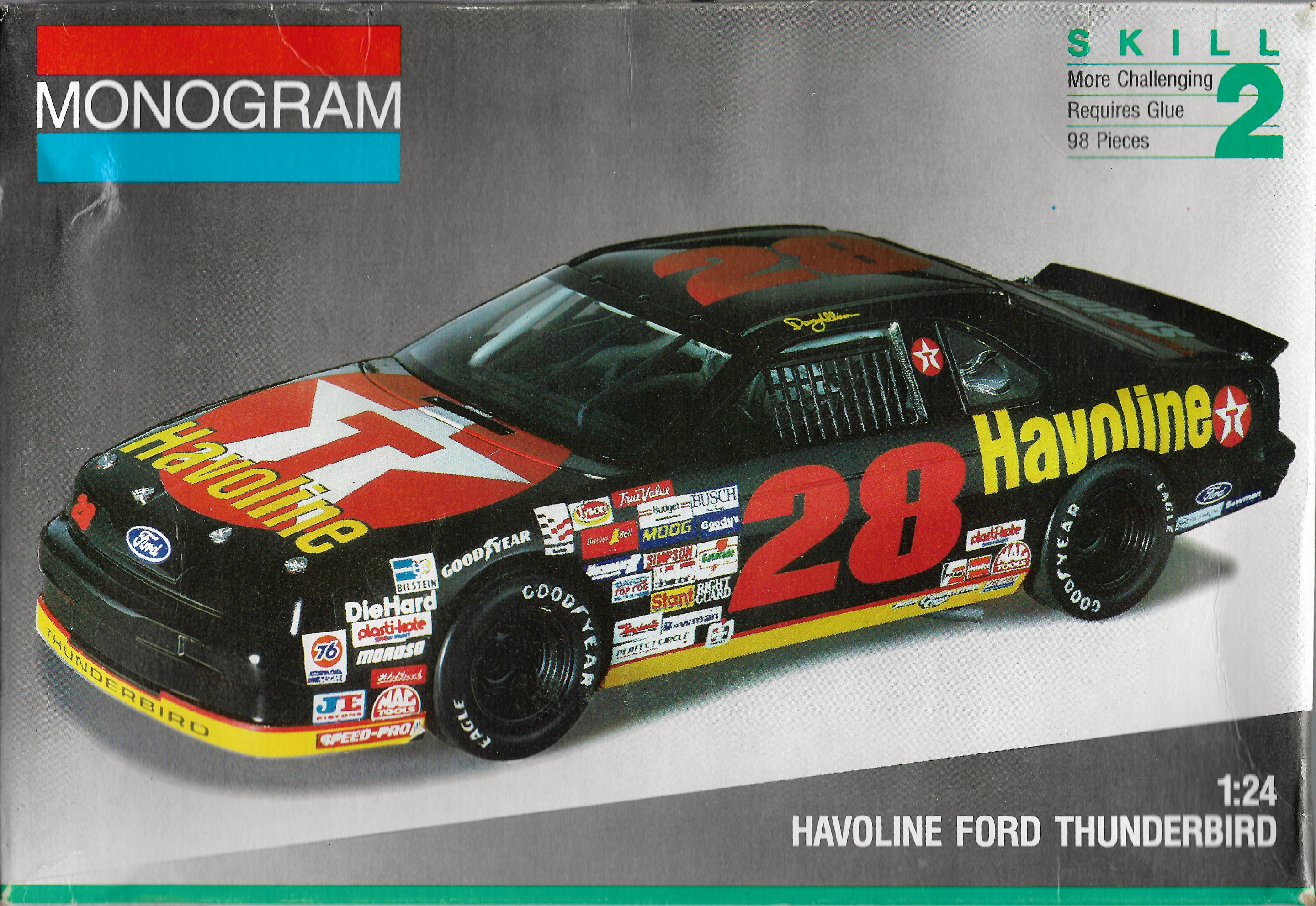 28 Davey Allison Havoline Thunderbird Model Car Kit Monogram 1 24scale 1990 Ford for sale online 28 Davey Allison Havoline Thunderbird Model Car Kit Monogram 1 24scale 1990 Ford for sale online
